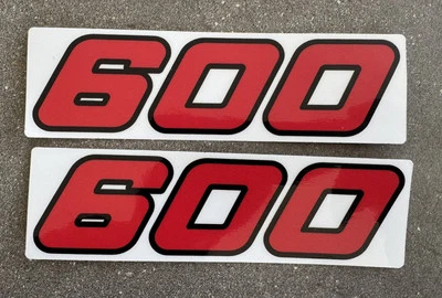 Juego de calcomanías de cubierta de marco Yamaha 1985 XT600 / color sólido / transparente Foto 1 de 4