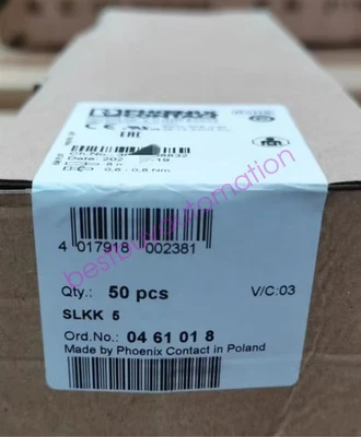 50PCS Phoenix Contact 0461018 double-layer terminal block SLKK 5 - Image 1 of 2