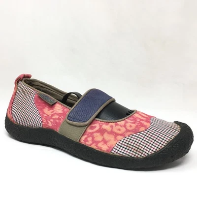 Zapatos Mocasines Keen Harvest Mary Jane Para Mujer Talla 7 Rosa Naranja Azul Cuadros Informales Foto 1 de 4