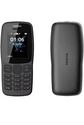 Nokia 106 Big Buttons Dual Sim Black Brand New (Unlocked) Mobile Phone FM RADIO - Image 1 of 4