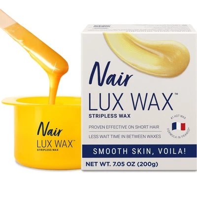 Lux Wax, Kit de depilación en caliente apto para microondas para mujer, depilación sin rayas para L... Foto 1 de 4
