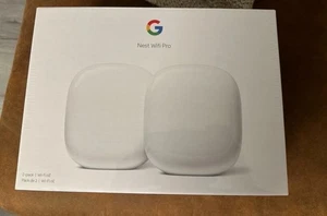 Google Nest Wifi Pro Wi-Fi 6E Router-Mesh-System - Snow (2er Pack) - Neu OVP - Afbeelding 1 van 1