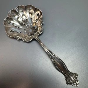 Ciotola traforata vintage argento sterling caramelle noce cucchiaio bon server - Foto 1 di 9