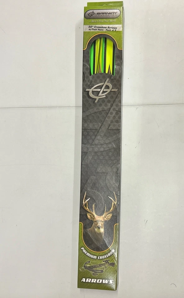 Pernos de ballesta de carbono Barnett Head Hunter con punta de campo 22 pulgadas Pack de 5 envío rápido  Foto 1 de 4