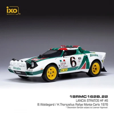 IXO 1:18 Lancia Stratos HF, No.6, Alitalia, Rallye WM, Rallye Monte Carlo 1976 W - Photo 1/2
