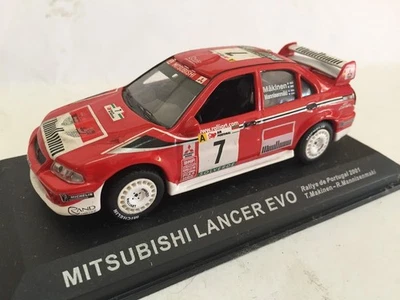 Mitsubishi Lancer EVO 2001 Makinen Rally Portugal 1:43 Ixo Altaya Auto ** - Immagine 1 di 2