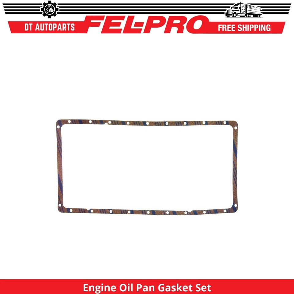 For 1983-1994 Ford F-250 Engine Oil Pan Gasket Set Fel-Pro 1984 1985 1986 1987 - Image 1 of 1