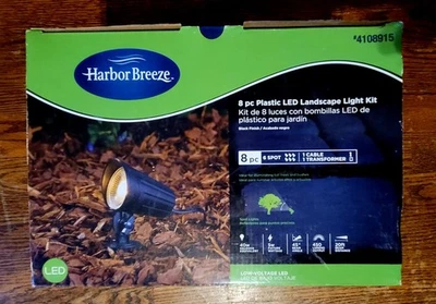 Paquete de 6 Kit de focos LED Harbor Breeze de 5 vatios de bajo voltaje con transformador y cable Foto 1 de 4
