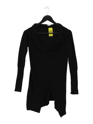 Oasis Women's Jumper UK 10 Black Cotton with Viscose Round Neck Pullover - Image 1 of 4