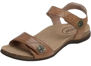 Taos Pioneer Stone Leather Sandals Women’s Size 9 Memory Foam Comfort - Picture 1 of 20
