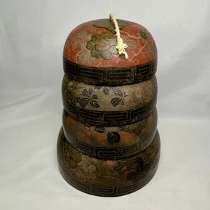 Four Graduated Temple Bells Japanese Or Chinese Metal Hanging Set - Picture 1 of 22