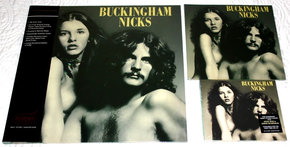 BUCKINGHAM NICKS Rhino High Fidelity 12" /5000 7" SINGLES EDITION VINYL /2000