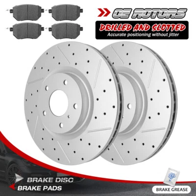 Rotores de disco delanteros pastillas de freno para Nissan Murano 2005-2011 2005-2008 Nissan Máxima Foto 1 de 4