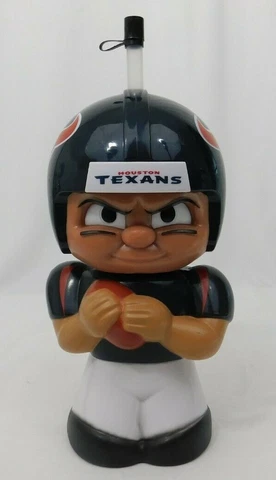 Houston Texans 16 OZ Character Cup Big Sip New Water Bottle Party Animal NFL Cover