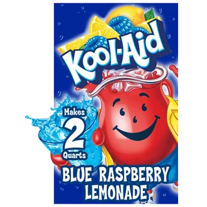 Kool-Aid Soft Drink Mix Blue Raspberry Lemonade Unsweetened PACK OF 4 - Picture 1 of 1