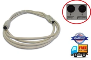 Cable de datos Din de 6 pines macho a macho cable de conexión 6 pies SLDIN para amplificador Zapco Symbilink - Imagen 1 de 2