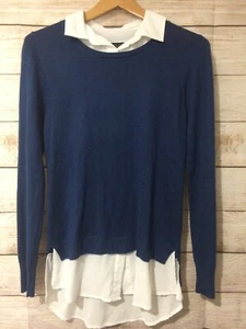 Fylo Women Blue Pullover Sweater Top S NICE - Picture 1 of 4
