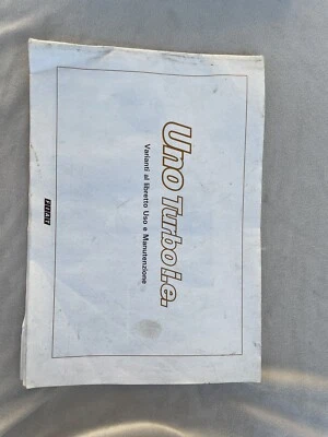 raro libretto uno turbo macchina d’epoca fiat i.e. - Immagine 1 di 4