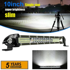 10inch LED Light Bar 78W Spot Flood Combo Work SUV Boat Driving Offroad ATV 4WD - Picture 1 of 12