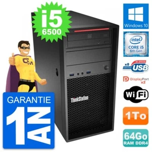 PC tour Lenovo Thinkstation P320 MT i5-6500 RAM 64Go Scheibe 1To Windows 10 Wifi - Bild 1 von 7