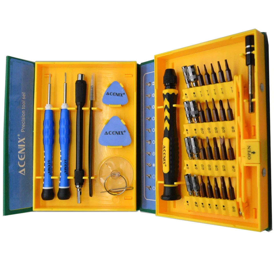 Precision 38in1 Screwdriver Set Repair Kit Tools for Mobile Cell Phone PC Tablet - Image 1 of 1