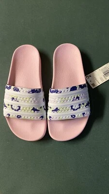Adidas Originales ADILETTE J SLIDES Rosa Juvenil Tobogán Talla 5 Foto 1 de 4