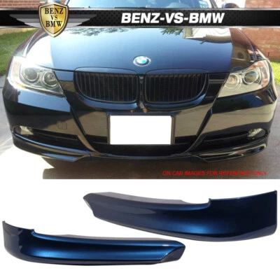 Подходит для 05–08 BMW E90 3-Series разветвитель кромок переднего бампера оригинальный стиль окрашенный #A51 синий - Изображение 1 из 4