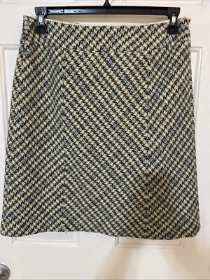 Falda profesional forrada de lana a cuadros multicolor Ann Taylor para mujer talla 10 Foto 1 de 4