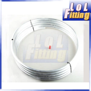 Aluminum 1/2" (12.7mm) OD x 25FT (7.6m) Roll Fuel Oil Gas Line Hard Tube Tubing - Picture 1 of 3