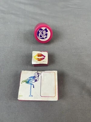 Lote De 3 Estampillas De Colección Lisa Frank Espuma Labios De Gato Flamenco Foto 1 de 4