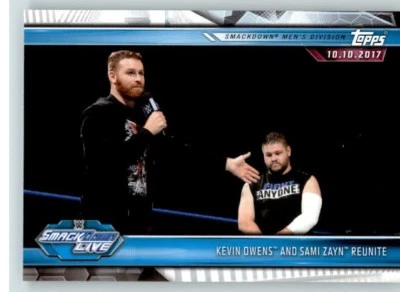 2019 WWE Road to Wrestlemania #63 Sami Zayn Kevin Owens - Image 1 of 2