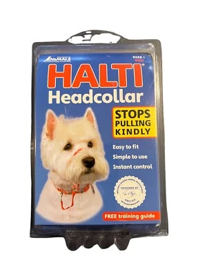 Collar Halti / Perros Talla 1 / ROJO / Deja de tirar amablemente / NUEVO Envío gratuito Foto 1 de 4