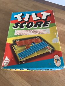Vintage 1964 Schaper Tilt Score Family Game for 2 - Rare *Complete*