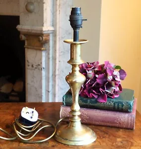 Antique Vintage Brass Candlestick table lamp base - Picture 1 of 6