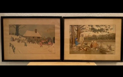 2 obras de arte litográficas enmarcadas de Harry Eliott de colección - Ver detalles Foto 1 de 4