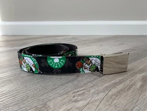 Boston Celtics Belt & Buckle MA Basketball NBA Green Irish All Star B-Ball Gold - Picture 1 of 4