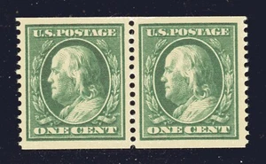 EE. UU. SELLO IMITACIÓN #387 BOBINA PR-- 1c LAVADO-FRANCO - COMO NUEVO - REAL #383 + CERTIFICADO - Imagen 1 de 3