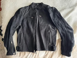 AGV sport leather jacket black L size - Picture 1 of 4