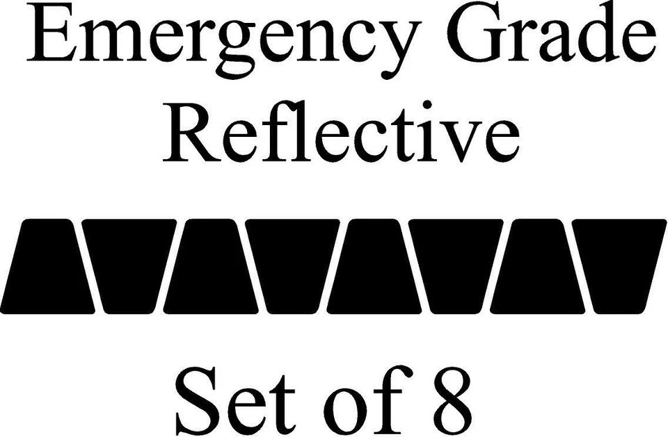 Black HELMET TETS TETRAHEDRONS HELMET STICKER  EMT EMERGENCY GRADE REFLECTIVE - Image 1 of 3
