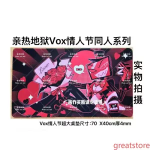 Hazbin Hotel Vox Portachiavi Carta Trasparente Ciondolo Mouse Pad Tappetino Gioco Anime Nuovo - Foto 1 di 17