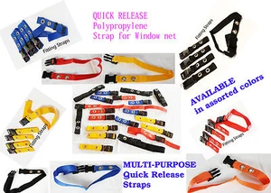 QUICK RELEASE FITTING STRAP -Window Net Rally Brisca safety Autograss Stock car - Picture 1 of 15