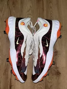 NIKE ALPHA HUARACHE ELITE 4 PHOENIX OPEN NRG METAL BASEBALL CLEATS SIZE 16 RARE - Picture 1 of 7