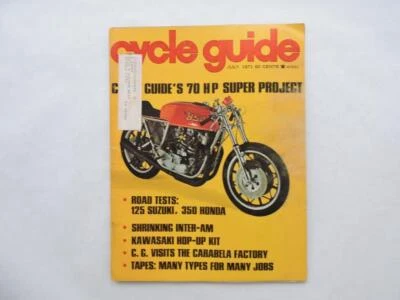 Cargador Cycle Guide julio 1971 Suzuki9 125 Honda 350 BSA Thunderbolt B13926 Foto 1 de 4