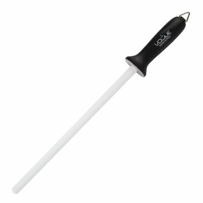Vogue Knife Sharpening In Black Ceramic Steel With Ergonomic Handle - 30.5cm • 45.67£