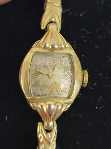 Vintage Bulova L2 17 Jewel Ladies Cocktail Watch, Wind 10K Gold Plated Working - Picture 1 of 11