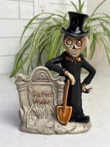 YANKEE CANDLE BONEY BUNCH SIX FEET UNDER GRAVE TEELICHTHALTER Halloween Rarität - Bild 1 von 9