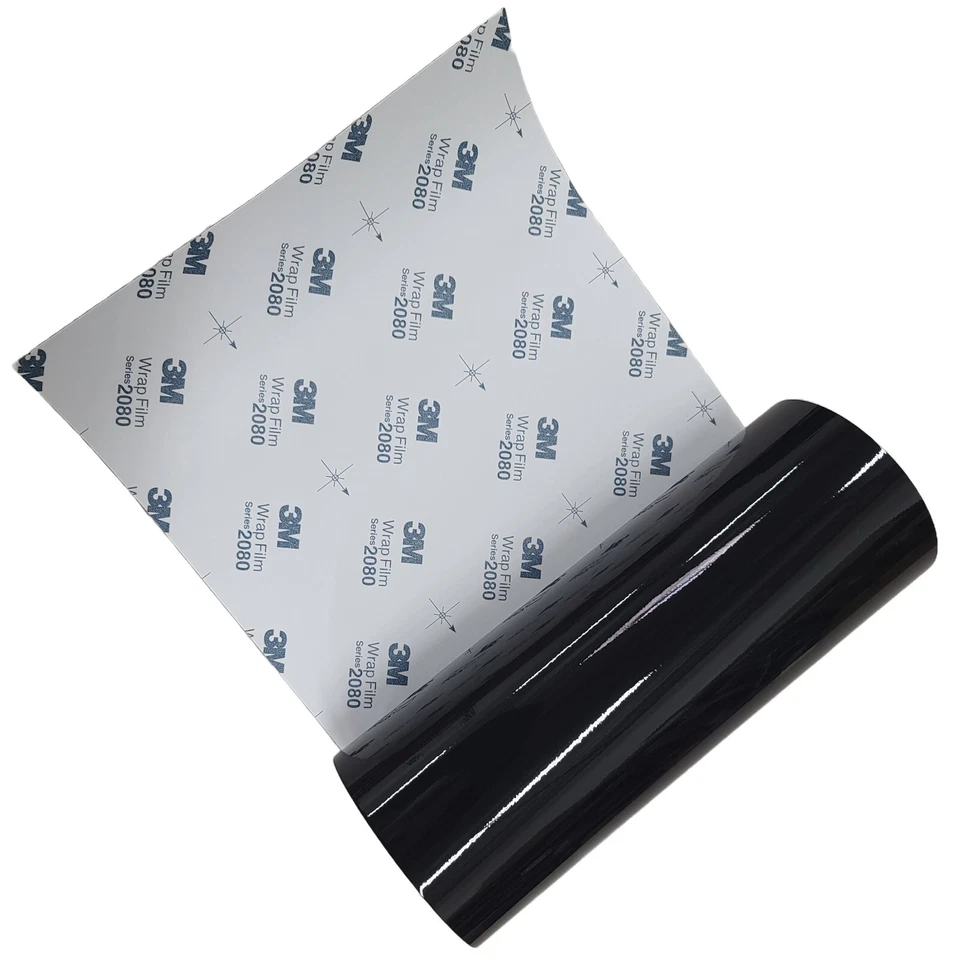 Filme adesivo vinil preto brilhante G12 12" x 72" - 2 ROLOS - 3M 2080 - Imagem 1 de 1