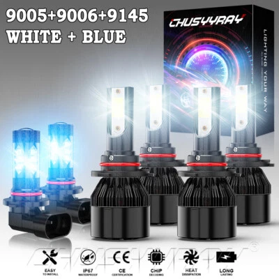 Combo de 6 faros LED altos/bajos para Chrysler PT Cruiser 2007-2010 Foto 1 de 4