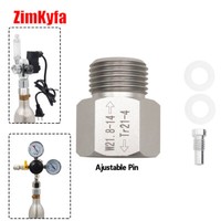 Black TR21-4 to W21.8-14 Soda Cylinder Adapter Converter for Home Brew Beer Keg/Aquarium Fish CO2 Cylinder Tank fit for SodaStream Black TR21-4 to W21.8-14 Soda Cylinder Adapter Converter for Home Brew Beer Keg/Aquarium Fish CO2 Cylinder Tank fit for SodaStream