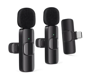 Kabelloses Lavalier Ansteck Mikrofon Mikrofone Plug-Play für Apple & Android Aufnahme - Bild 1 von 15